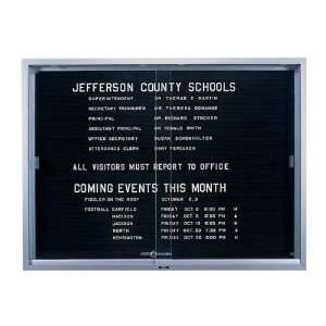  Marsh Industries Enclosed Directory Board w/ Sliding Glass 