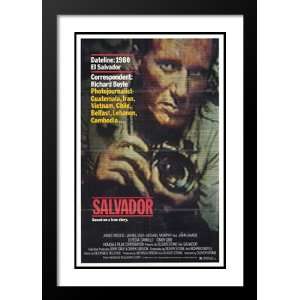 Salvador 20x26 Framed and Double Matted Movie Poster   Style B   1986 