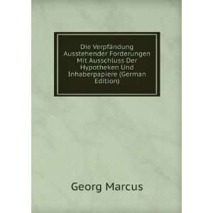   Und Inhaberpapiere (German Edition) Georg Marcus  Books