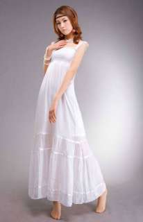New womens boho style chiffon lace dress maxi dresses free size 4 