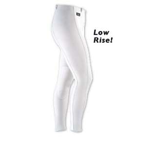   Stretch Cord Low Rise Riding Breeches (White)