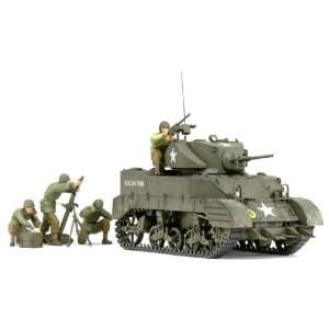  Tamiya 1/35 US M5A1 Light Tank w/4 Figures Toys & Games