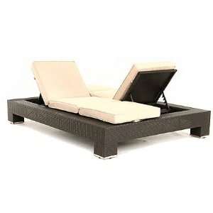  Savannah Outdoor Hasting Wicker Double Chaise Lounger 