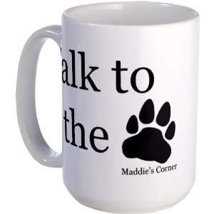  Talk to the Paw Pets Large Mug by  Everything 