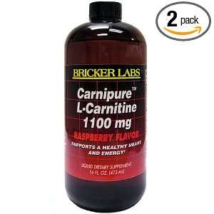 Bricker Labs Carnipure L carnitine Liquid 1100 Mg Raspberry   16 Oz 