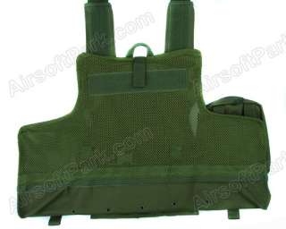 Molle Airsoft Tactical Combat Strike Plate Carrier Vest   Olive Drab 
