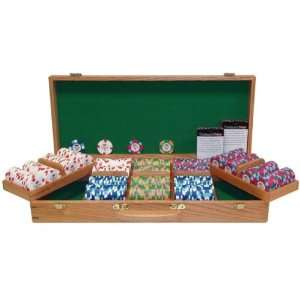  500 Pharaohs Club & Casino PaulsonT Chips w/Wooden Case 