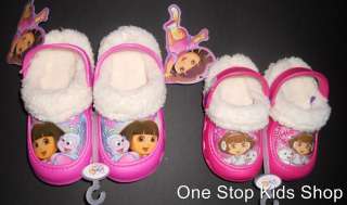   THE EXPLORER Girls 5 6 7 8 9 10 Shoes FLEECE CLOGS Nickelodeon BOOTZ
