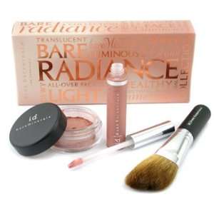   Bare Radiance Kit Face Color + Lip Gloss + Angled Face Brush Beauty