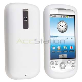FOR HTC MyTouch 3G TMOBILE SILICON CASE CLEAR WHITE  