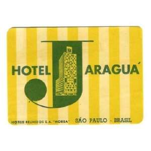  Hotel Jaragua Baggage Sticker Sao Paulo Brasil Everything 