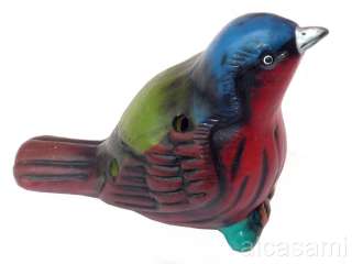 OCARINA *SWEET BIRD* DESIGN   WHISTLE FLUTE   PERU HANDMADE  