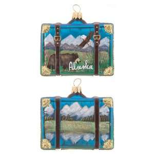  Personalized Alaska Suitcase Christmas Ornament