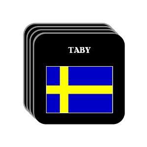  Sweden   TABY Set of 4 Mini Mousepad Coasters 