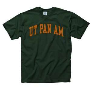  Texas Pan American Broncs Green Arch T Shirt Sports 