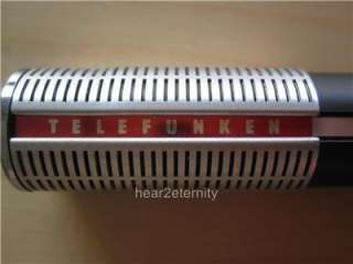 TELEFUNKEN TD21 VINTAGE DYNAMIC CARDIOID MICROPHONE INCLUDING ATTACHED 