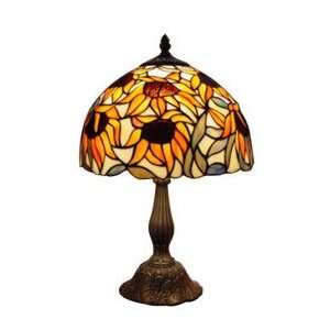  Tiffany style Sunflowers Bronze Finish Table Lamp