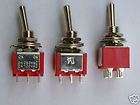 Lot 4 Mini Toggle Switch on on + on off on / Guitar DPDT 3PDT DP3T 