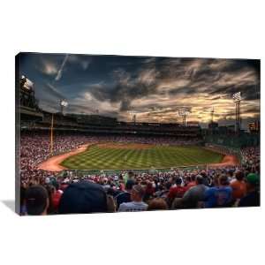 Fenway Park at Sunset   Gallery Wrapped Canvas   Museum Quality  Size 