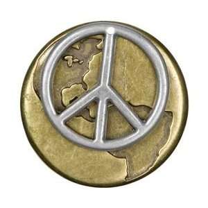  Cousin Symbolize Metal Accents 2/Pkg Peace On Earth Silver 