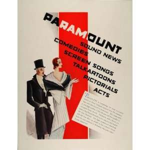  1931 Ad Paramount Short Subjects Film Art Deco Alajalov 