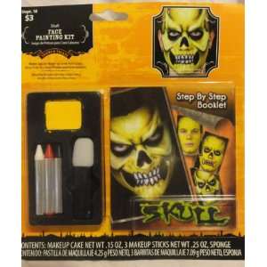  Skull Face Painting Kit with Step By Step Booklet 