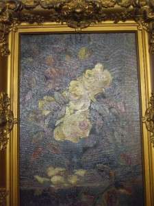 Original Oil Painting, Roses,17.5x12.5 Ornate Gilt Frame 19.5x25.5 
