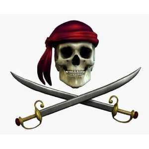  Pirate Skull   Peel and Stick Wall Decal by Wallmonkeys 