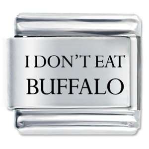  I Dont Eat Buffalo Gift Italian Charm Pugster Jewelry