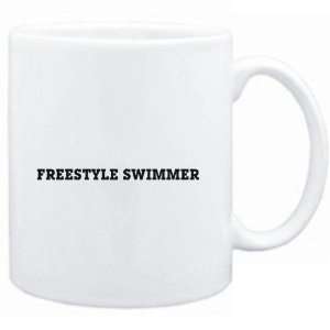  Mug White  Freestyle Swimmer SIMPLE / BASIC  Sports 