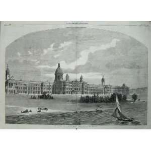 1859 Victoria Hospital Netley Southampton Building Art  