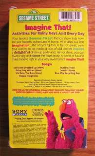 Sesame Street IMAGINE THAT VHS Video 1996 074644977431  