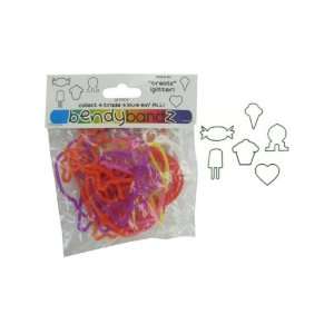 Treats glitter stretchy bands   Pack of 100  Kitchen 
