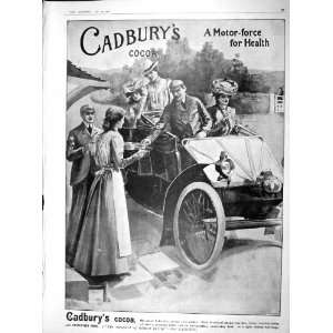   1902 ADVERTISEMENT CADBURYS COCOA DRINKING CHOCOLATE
