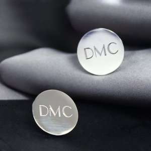    Silver Round Cuff Links By Cathy Concepts