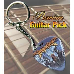  DragonForce (2) Premium Guitar Pick Keyring Musical 