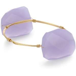 Susan Hanover Designs Stones Rock Double Stone Violet Quartz Bangle 