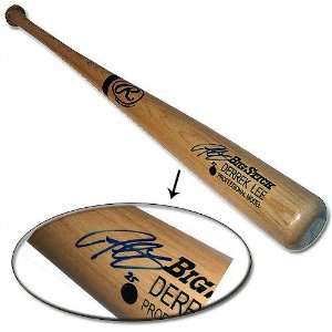  Derrek Lee Autographed Big Stick Name Engraved Baseball 