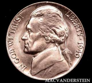 1956 JEFFERSON NICKEL  BRILLIANT UNCIRCULATED LUSTER #9183A  