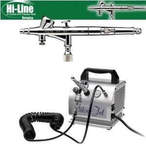  Iwata Hi Line HP BH Airbrushing System with Silver Jet Air 
