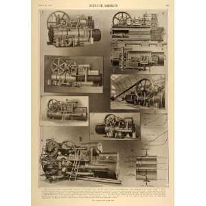  1915 Print Wolf Lokomobile Superheated Steam Engine 