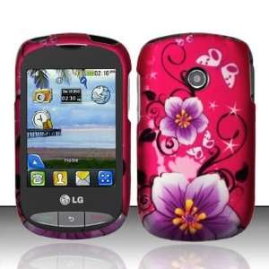  LG 800g (TracFone) Rubberized Design Snap on Hard Case 