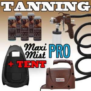 Maxi Mist PRO Sunless Spray Tanning KIT TENT Machine Airbrush Tan 