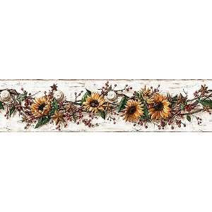  Sunflower Swag Country Wallpaper Border (CB5516BD)