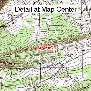  USGS Topographic Quadrangle Map   Sunbury, Pennsylvania 