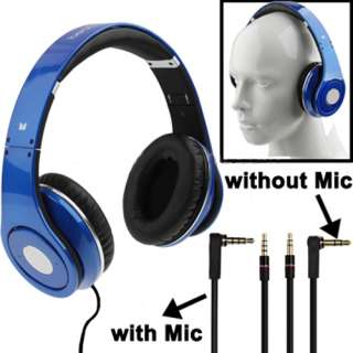New Hot Blue Over Ear Headphone Earphone For i Pod  MP4 iPhone 4 4S 