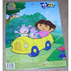   Tray Jigsaw Puzzle   Dora, Boots, and Tico in Car 
