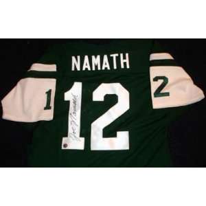  Autographed Joe Namath Uniform   Green