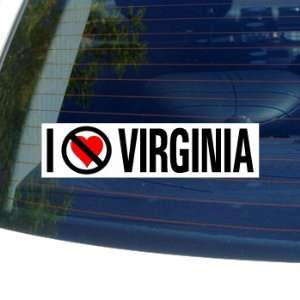  I Hate Anti VIRGINIA   Window Bumper Sticker Automotive