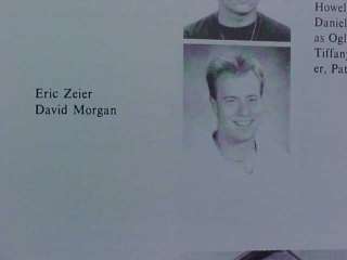 Eric Zeier HS Yearbook Marietta GA NFL Browns Bucs Rave  